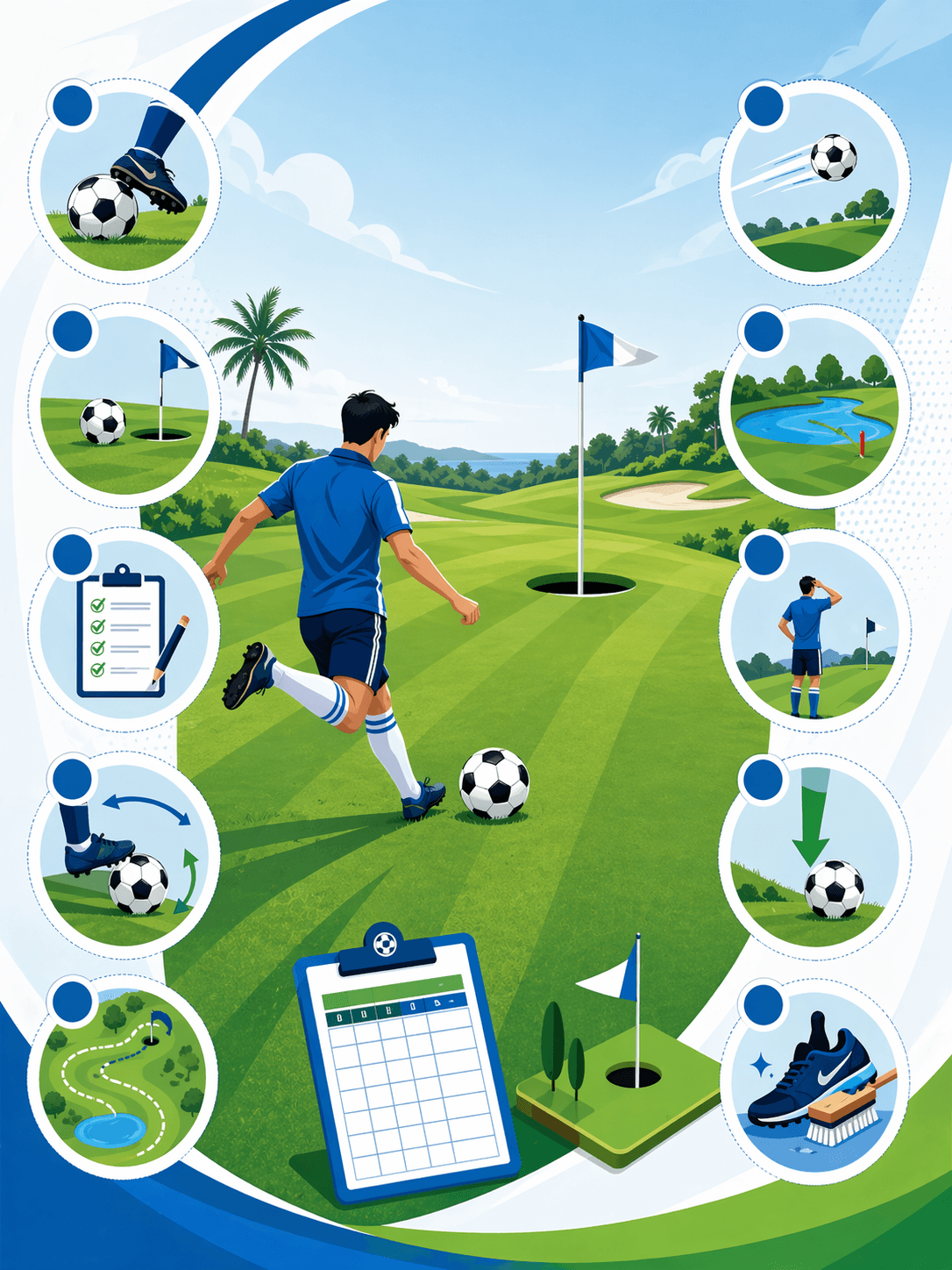 Sri Lanka FootGolf team scene